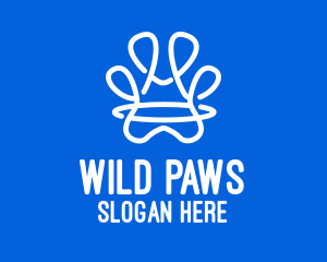 Abstract Animal Paw logo design