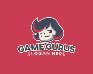 Cute Girl Game Streamer logo