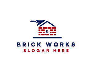 Brick Masonry Trowel logo design