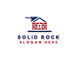 Brick Masonry Trowel logo design