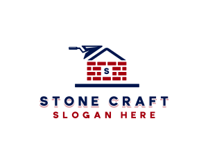 Brick Masonry Trowel logo design