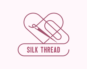 Hart Needle Thread Sewing logo design