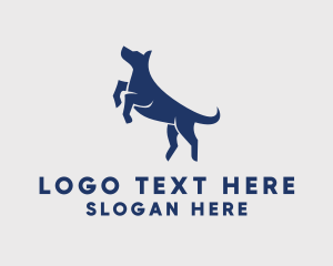 Jumping Pet Dog  logo