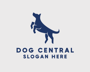 Jumping Pet Dog  logo design