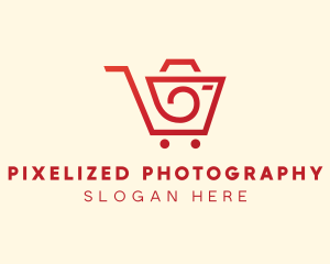 Camera Shopping Cart logo design