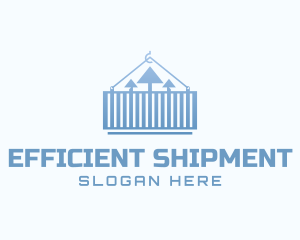 Imported  Shipping Container Arrow logo design