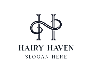 Elegant Swirl Business Letter H logo design