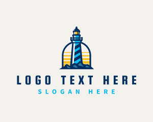 Coastal Lighthouse Tower logo