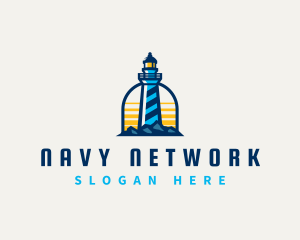 Coastal Lighthouse Tower logo