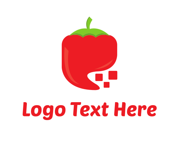 Red Vegetable logo example 1