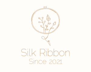 Autumn Plant Embroidery logo design