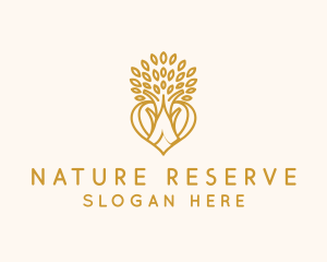 Nature Tree Heart  logo design