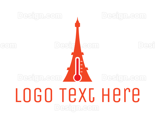 Hot Eiffel Tower Logo