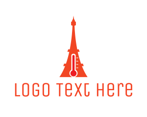 Hot - Hot Eiffel Tower logo design