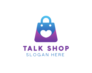 Shopping Bag Love logo design