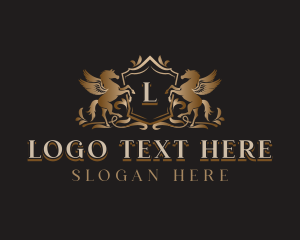 Luxury Shield Pegasus logo