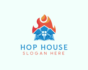 Ice Fire House logo design