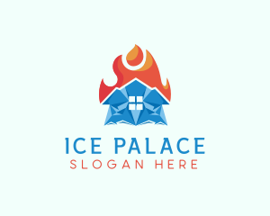 Ice Fire House logo design