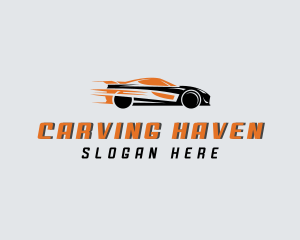 Racing Car Vehicle Logo