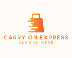 Express Online Shopping Bag  logo design