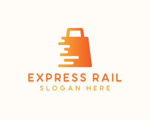 Express Online Shopping Bag  logo design