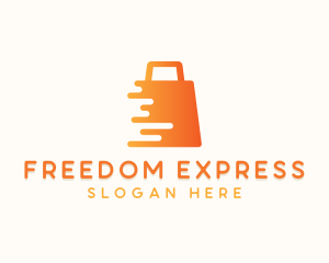 Express Online Shopping Bag  logo design