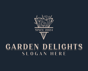 Tulip Floral Garden logo design