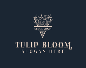 Tulip Floral Garden logo design