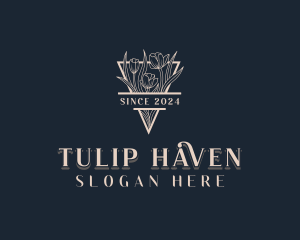 Tulip Floral Garden logo design