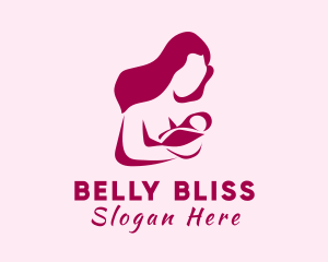 Mother Child Pregnancy logo design