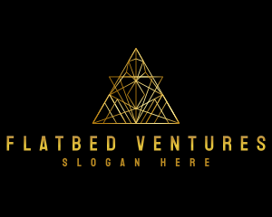 Triangle Pyramid Geometric Logo