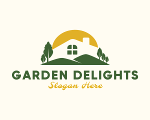 Home Garden Realty logo design