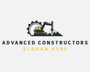 Industrial Mountain Drill Machinery   logo design