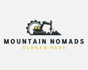 Industrial Mountain Drill Machinery   logo design