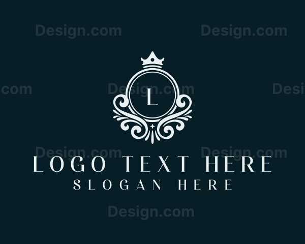 Ornamental Crown Tiara Logo