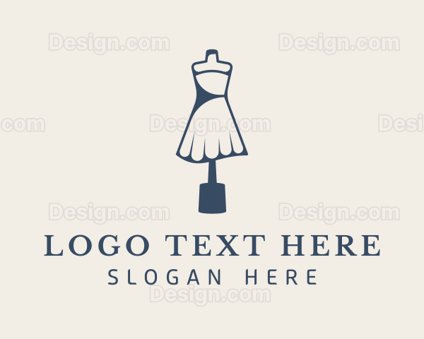 Woman Dressmaker Boutique Logo