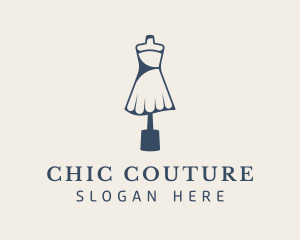 Woman Dressmaker Boutique logo design