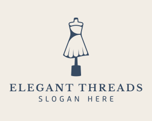 Woman Dressmaker Boutique logo design