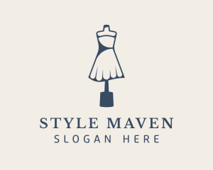 Woman Dressmaker Boutique logo design