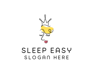 Sleeping Beauty Queen logo design