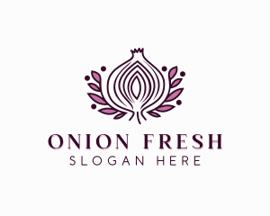 Healthy Organic Onion logo design