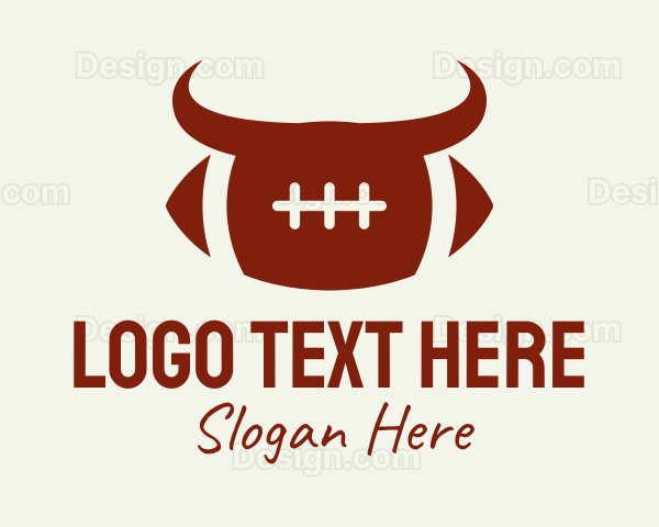 Bull Football Team Logo