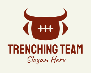 Bull Football Team logo design