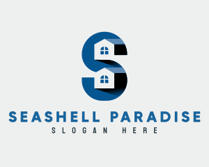 Residential Housing Letter S logo design