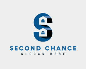 Residential Housing Letter S logo design