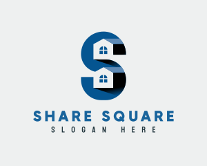 Residential Housing Letter S logo design