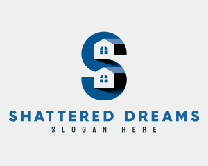 Residential Housing Letter S logo design