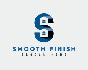 Residential Housing Letter S logo design