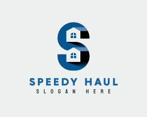 Residential Housing Letter S logo design