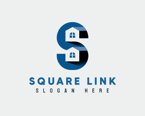 Residential Housing Letter S logo design